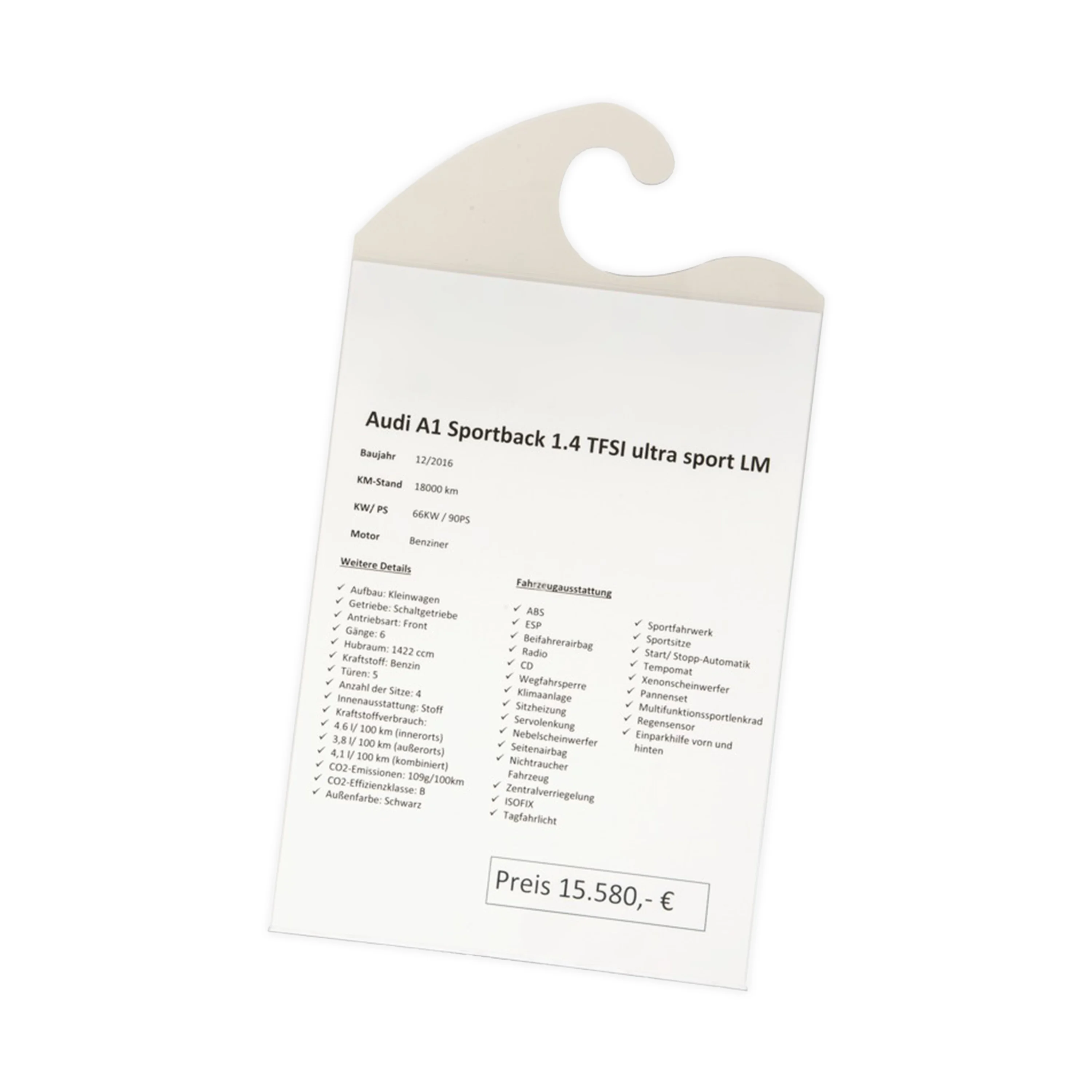 PORTE AFFICHE A4 AVEC CROCHET  - LOT DE 5 PIECES