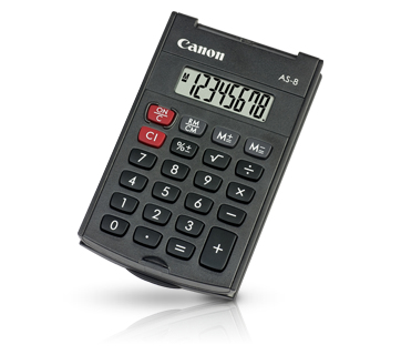 Canon AS-8 - Calculatrice de poche - 8 chiffres - gris foncé