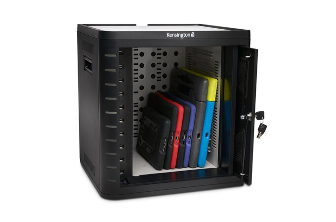 Meuble de rangement pour 10 tablettes universelles - noir - peut acceuillir les Ipad Galaxy Tab et autres tablettes sous IOS Et Android.