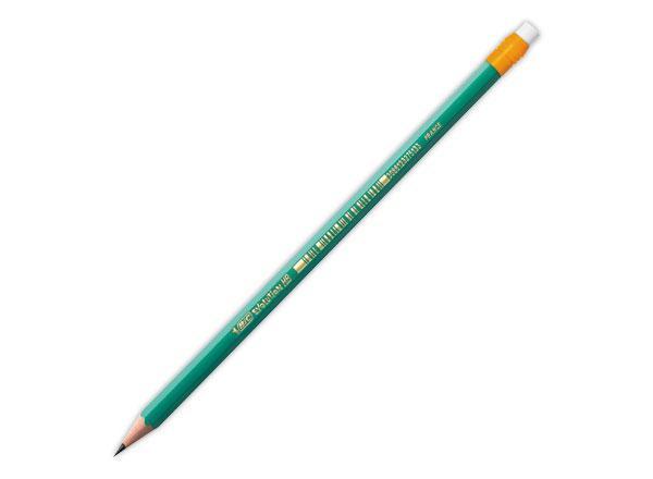 1 Boite de 12 Crayons graphite Bic évolution 655HB bout gomme