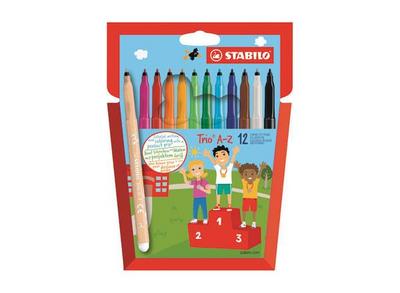 1 Etui de 12 Feutres de coloriage STABILO Trio A-Z
