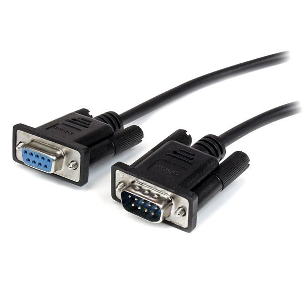 StarTech.com Câble série DB9 RS232 noir en liaison directe 50 cm - M/F - Rallonge de câble série - DB-9 (M) pour DB-9 (F) - 50 cm - noir - pour P/N: 1P3FPC-USB-SERIAL, IC232TTL, ICUSB2321F, ICUSB2324, ICUSB2324I, ICUSB232D, ICUSB232V2