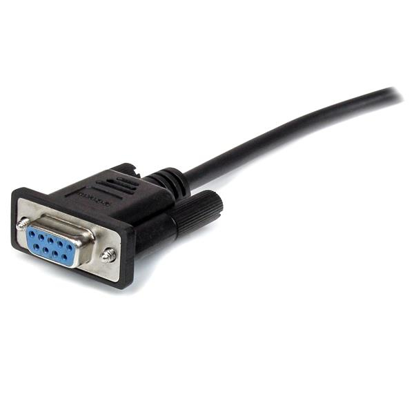 StarTech.com Câble série DB9 RS232 noir en liaison directe 50 cm - M/F - Rallonge de câble série - DB-9 (M) pour DB-9 (F) - 50 cm - noir - pour P/N: 1P3FPC-USB-SERIAL, IC232TTL, ICUSB2321F, ICUSB2324, ICUSB2324I, ICUSB232D, ICUSB232V2