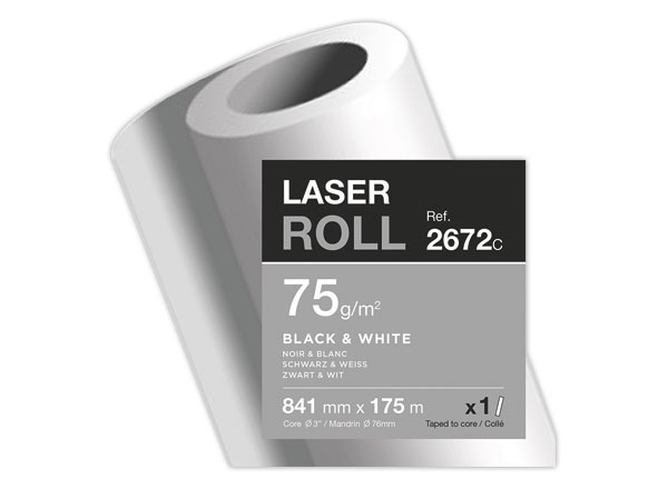 1 Rouleau de papier blanc pour copieur CLAIREFONTAINE 0,841x175 m - 75g