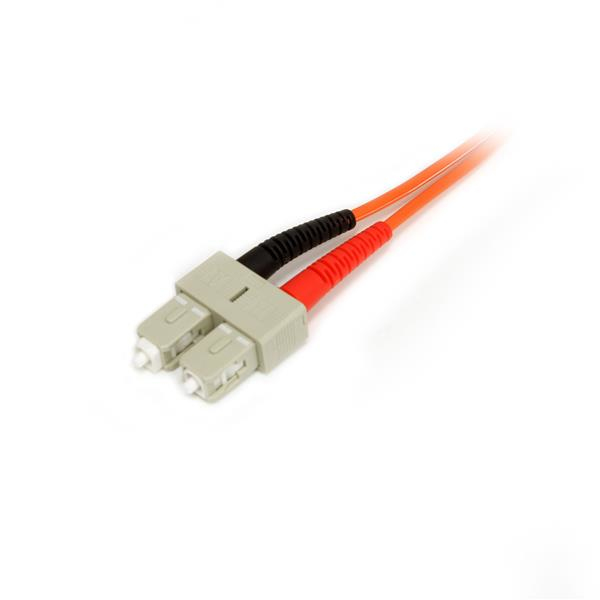 StarTech.com Câble fibre optique duplex multimode 50/125 OM2 de 2 m - LC vers SC - LSZH - Orange - Câble réseau - LC multi-mode (M) pour SC multi-mode (M) - 2 m - fibre optique - duplex - 50 / 125 microns