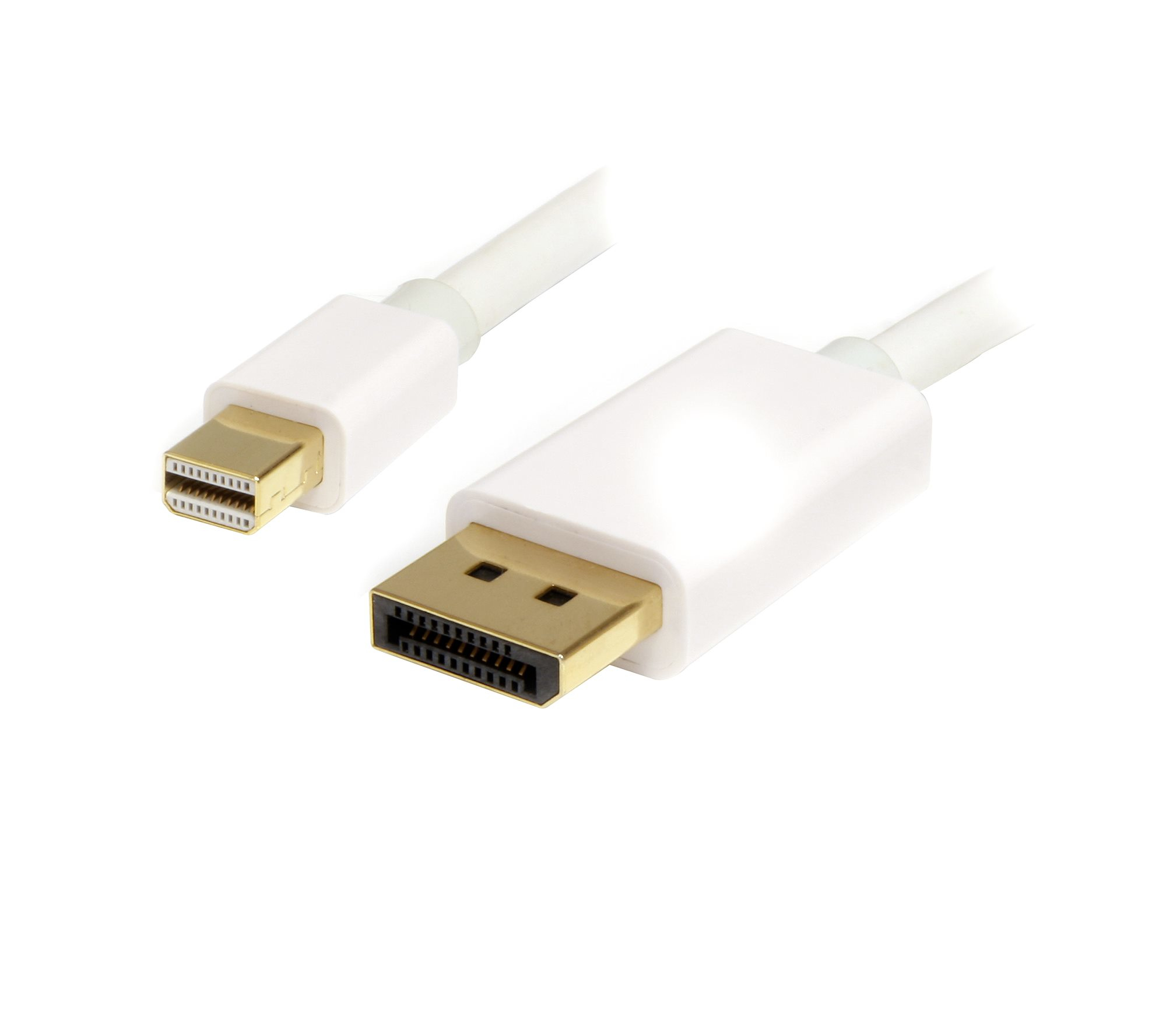 StarTech.com Câble adaptateur Mini DisplayPort vers DisplayPort 1.2 1m - Cordon Mini DP à DP - Support HBR2 - M/M - DisplayPort 4K - Blanc - Câble DisplayPort - Mini DisplayPort (M) pour DisplayPort (M) - 1 m - blanc - pour P/N: CDP2MDP, CDP2MDPEC, CDP2MD