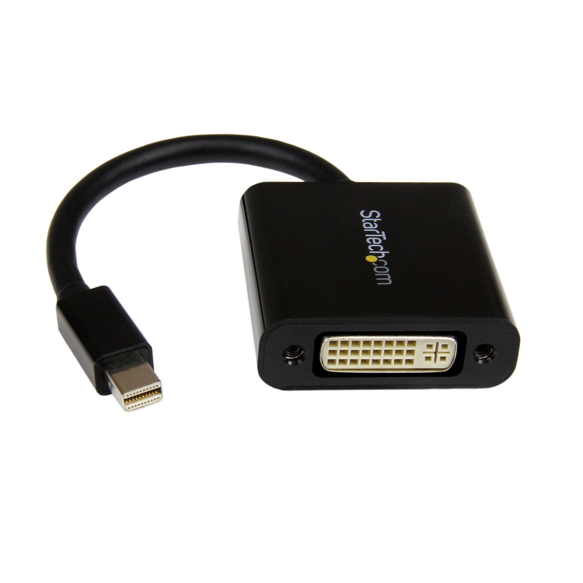 StarTech.com Adaptateur vidéo Mini DisplayPort® vers DVI - Convertisseur Mini DP DVI - Mini DisplayPort (M) DVI-I (F) - 1920 x 1200 - Noir - Adaptateur DVI - Mini DisplayPort (M) pour DVI-I (F) - 17 cm - noir