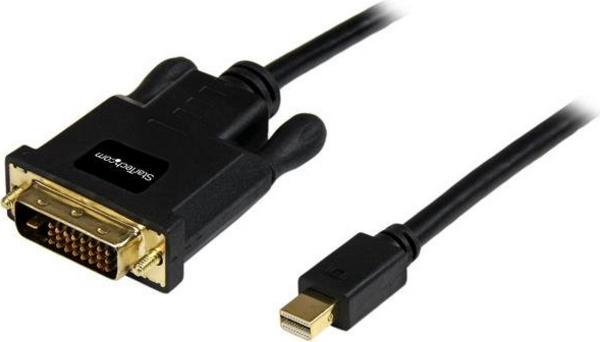 StarTech.com Adaptateur Mini DisplayPort vers DVI - Câble Mini DP / DVI-D Vidéo 1080p jusqu'à 1920x1200 - Noir - 1,8 m - Câble DisplayPort - Mini DisplayPort (M) pour DVI-D (M) - 1.82 m - noir