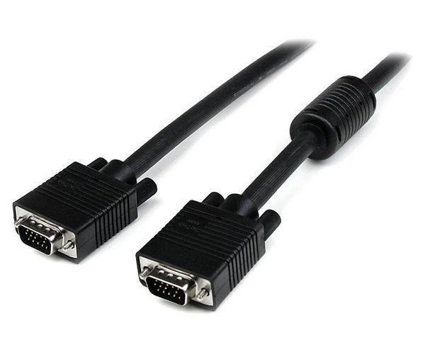 StarTech.com Câble vidéo VGA coaxial pour écran haute résolution de 3 m - HD15 vers HD15 M/M - Câble VGA - HD-15 (VGA) (M) pour HD-15 (VGA) (M) - 3 m - moulé, vis moletées - noir
