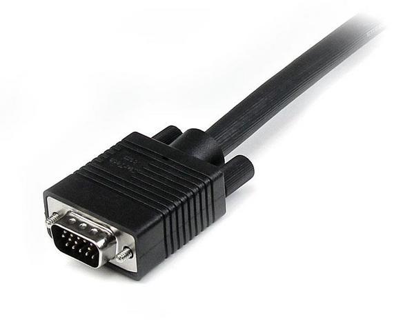 StarTech.com Câble vidéo VGA coaxial pour écran haute résolution de 3 m - HD15 vers HD15 M/M - Câble VGA - HD-15 (VGA) (M) pour HD-15 (VGA) (M) - 3 m - moulé, vis moletées - noir