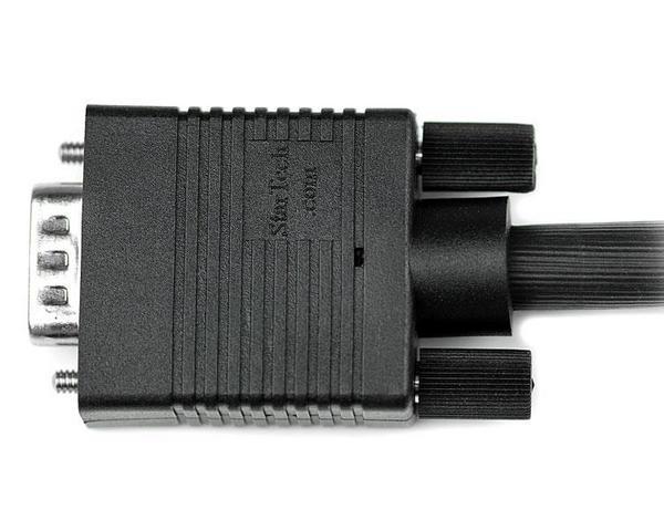 StarTech.com Câble vidéo VGA coaxial pour écran haute résolution de 3 m - HD15 vers HD15 M/M - Câble VGA - HD-15 (VGA) (M) pour HD-15 (VGA) (M) - 3 m - moulé, vis moletées - noir