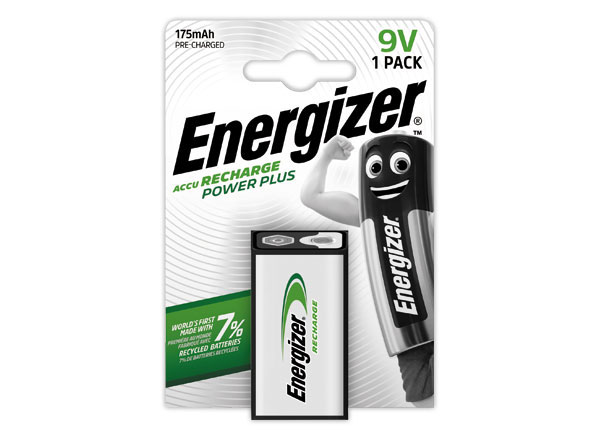 1 Pile rechargeable ENERGIZER Power Plus9V 175 mAh