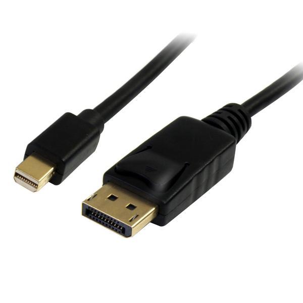 StarTech.com Câble adaptateur Mini DisplayPort vers DisplayPort 1.2 de 3m - Cordon Mini DP à DP avec support HBR2 M/M - DisplayPort 4k - Câble DisplayPort - DisplayPort (M) pour Mini DisplayPort (M) - 3 m - noir