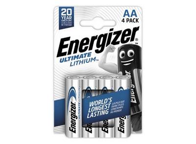 1 Blister de 4 Piles lithium ENERGIZER L91 (AA)