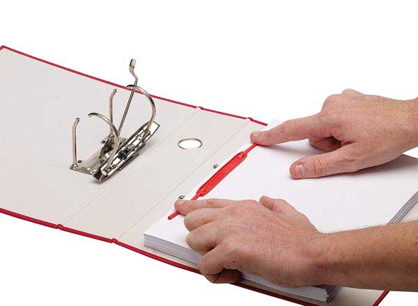 1 Boite de 100 Clips d'archivage rouges FELLOWES