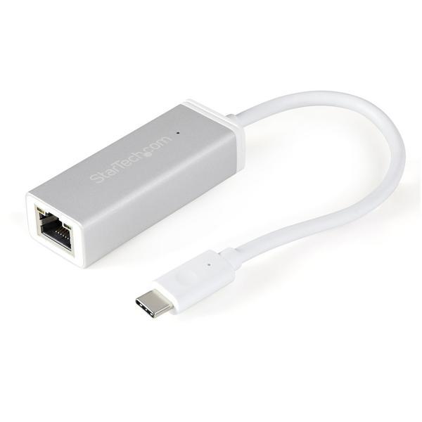StarTech.com Adaptateur réseau USB-C vers RJ45 Gigabit Ethernet - Argent - Adaptateur réseau - USB-C - Gigabit Ethernet - argent