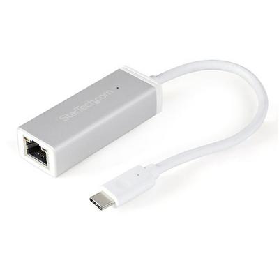 StarTech.com Adaptateur réseau USB-C vers RJ45 Gigabit Ethernet - Argent - Adaptateur réseau - USB-C - Gigabit Ethernet - argent