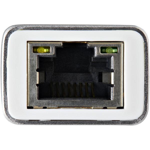 StarTech.com Adaptateur réseau USB-C vers RJ45 Gigabit Ethernet - Argent - Adaptateur réseau - USB-C - Gigabit Ethernet - argent