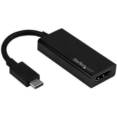 StarTech.com Adaptateur USB-C vers HDMI - Convertisseur USB Type-C vers HDMI - 4K 60Hz - Adaptateur vidéo externe - USB-C - HDMI - noir - pour P/N: TB3DK2DPM2, TB3DOCK2DPPD, TB3DOCK2DPPU, TB4CDOCK