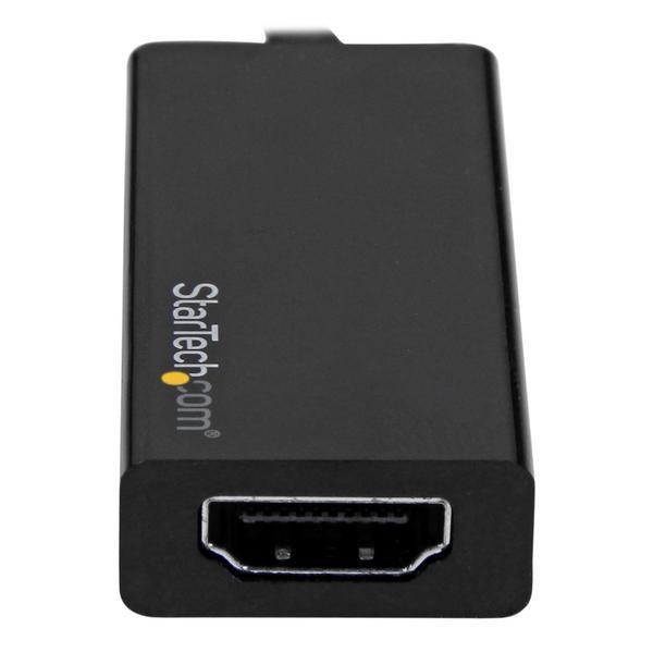 StarTech.com Adaptateur USB-C vers HDMI - Convertisseur USB Type-C vers HDMI - 4K 60Hz - Adaptateur vidéo externe - USB-C - HDMI - noir - pour P/N: TB3DK2DPM2, TB3DOCK2DPPD, TB3DOCK2DPPU, TB4CDOCK