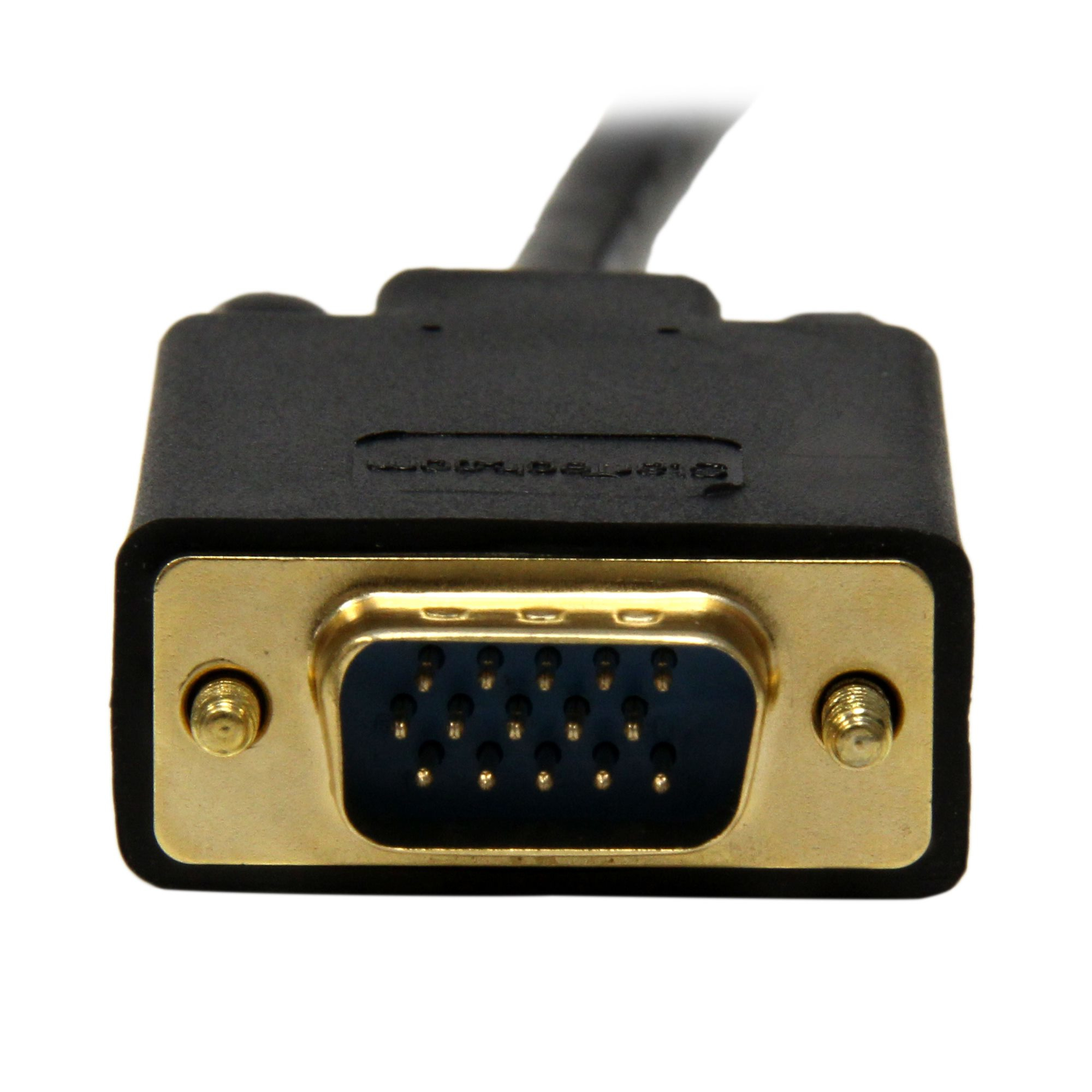 StarTech.com Adaptateur Mini DisplayPort vers VGA - Câble Display Port Mâle VGA Mâle 1920x1200 - Noir 1,8m (MDP2VGAMM6B) - Câble adaptateur - Mini DisplayPort (M) pour HD-15 (VGA) (M) - Displayport 1.2/Thunderbolt - 1.8 m - actif, support 1920 x 1200 (WUX
