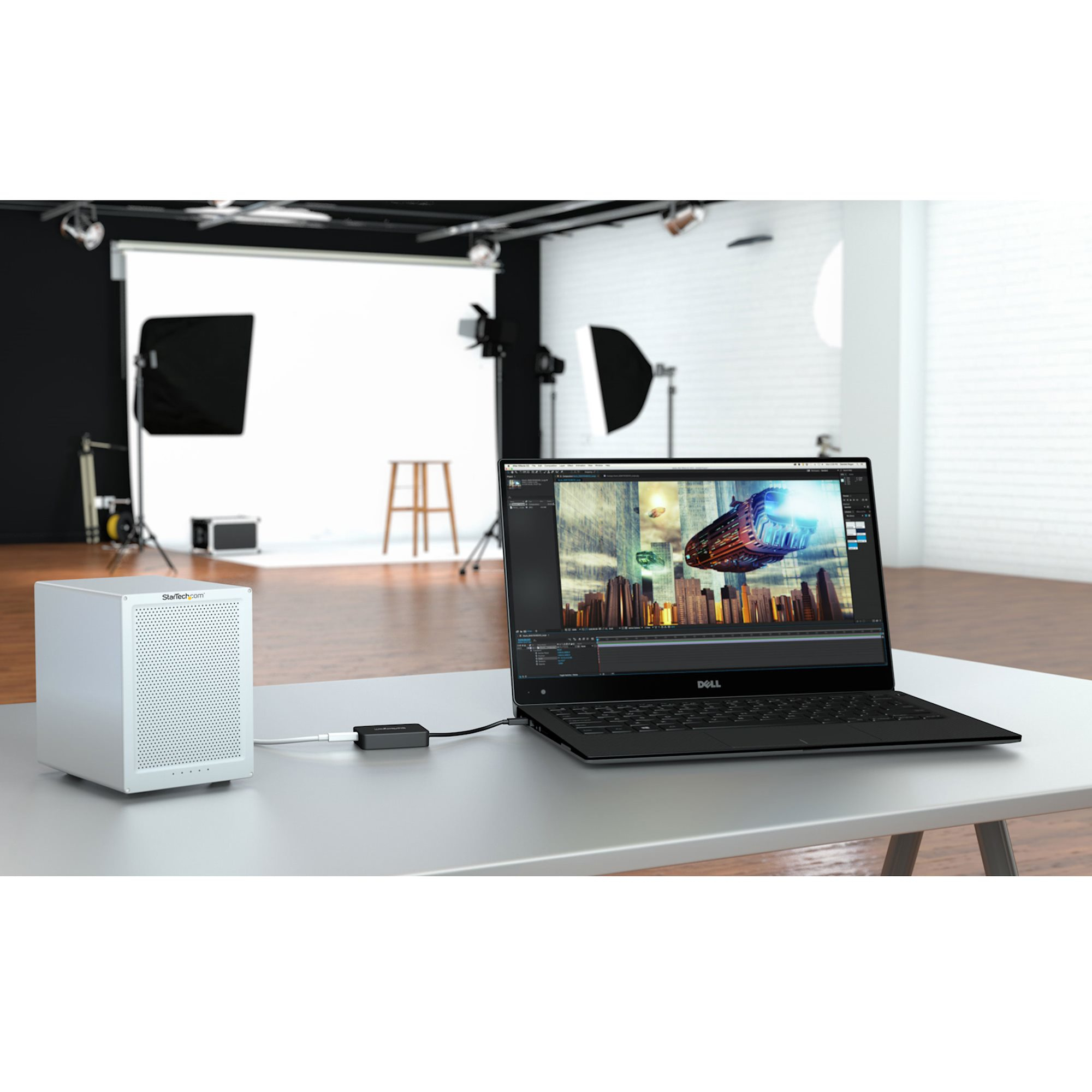 StarTech.com Adaptateur Thunderbolt 3 vers Thunderbolt - Windows et Mac - Convertisseur Thunderbolt 3 USB-C vers Thunderbolt - Adaptateur Thunderbolt - Mini DisplayPort (F) pour 24 pin USB-C (M) - 28 cm - noir - pour P/N: TB3DK2DPM2, TB3DK2DPPDUE, TB3DKDP