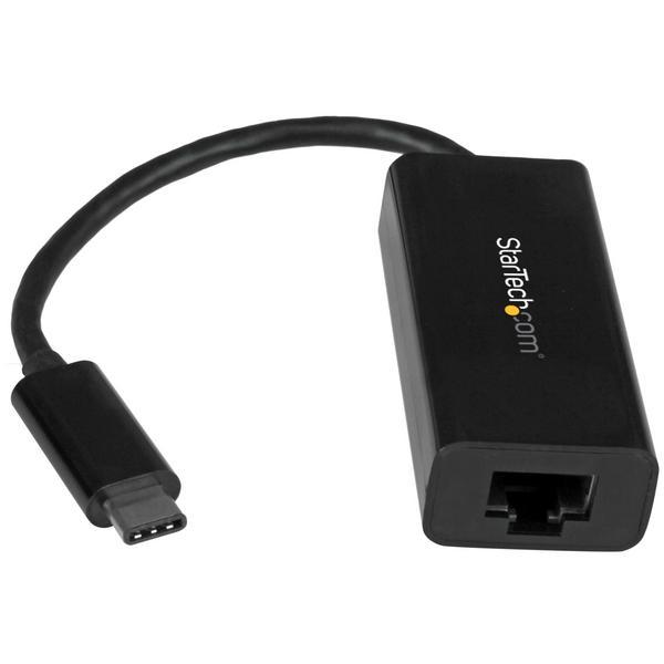 StarTech.com Adaptateur réseau USB-C vers RJ45 Gigabit Ethernet - M/F - USB 3.1 Gen 1 (5 Gb/s) (US1GC30B) - Adaptateur réseau - USB-C - Gigabit Ethernet - noir - pour P/N: HB30C3A1CFB, HB30C3A1CFS, TB33A1C