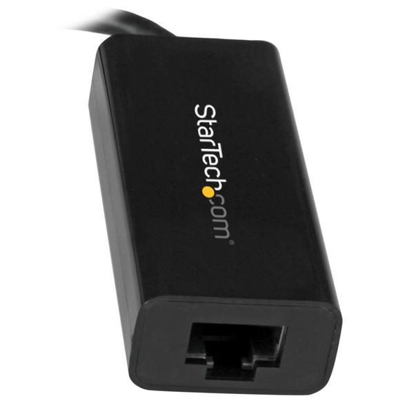 StarTech.com Adaptateur réseau USB-C vers RJ45 Gigabit Ethernet - M/F - USB 3.1 Gen 1 (5 Gb/s) (US1GC30B) - Adaptateur réseau - USB-C - Gigabit Ethernet - noir - pour P/N: HB30C3A1CFB, HB30C3A1CFS, TB33A1C