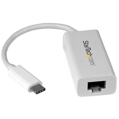 StarTech.com Adaptateur USB C vers Gigabit Ethernet - Compatible Thunderbolt 3 - Support du pilote natif pour MacBook Windows et Chrome OS - Adaptateur réseau - USB-C - Gigabit Ethernet - blanc
