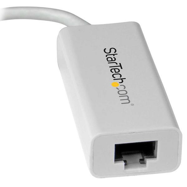 StarTech.com Adaptateur USB C vers Gigabit Ethernet - Compatible Thunderbolt 3 - Support du pilote natif pour MacBook Windows et Chrome OS - Adaptateur réseau - USB-C - Gigabit Ethernet - blanc