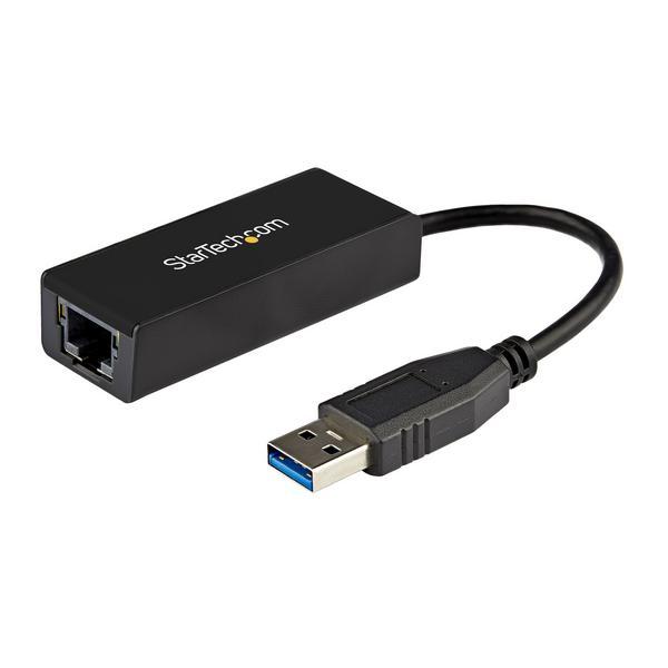 StarTech.com Réseau adaptateur USB 3.0 vers Gigabit Ethernet - NIC USB vers RJ45 pour réseau 10/100/1000 - Adaptateur réseau - USB 3.0 - Gigabit Ethernet - noir
