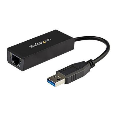 StarTech.com Réseau adaptateur USB 3.0 vers Gigabit Ethernet - NIC USB vers RJ45 pour réseau 10/100/1000 - Adaptateur réseau - USB 3.0 - Gigabit Ethernet - noir