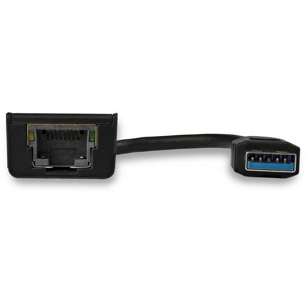 StarTech.com Réseau adaptateur USB 3.0 vers Gigabit Ethernet - NIC USB vers RJ45 pour réseau 10/100/1000 - Adaptateur réseau - USB 3.0 - Gigabit Ethernet - noir