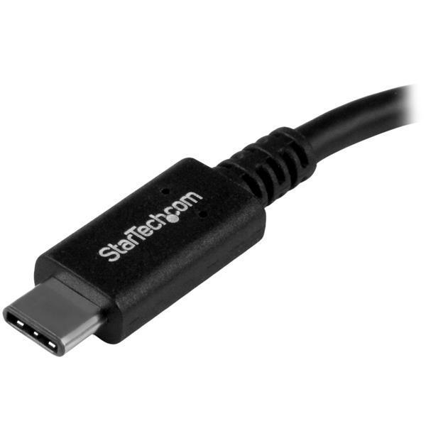 StarTech.com Adaptateur USB 3.0 USB-C vers USB-A - Convertisseur USB Type-C vers USB Type-A - M/F - Adaptateur USB - 24 pin USB-C (M) pour USB type A (F) - USB 3.0 - 15.2 cm - noir - pour P/N: DK31C3HDPD, DK31C3HDPDUE, DKM30CHDPD, DKM30CHDPDUE, PEXUSB312A