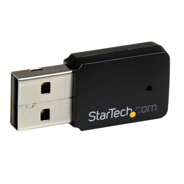 StarTech.com Mini adaptateur / Clé USB 2.0 WiFi 802.11ac - 2,4 / 5GHz - Adaptateur réseau - USB 2.0 - Wi-Fi 5 - noir