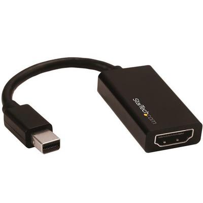 StarTech.com Adaptateur Mini DisplayPort vers HDMI - Convertisseur Mini DP vers HDMI - M/F - Ultra HD 4K 60 Hz - Noir - Convertisseur vidéo - DisplayPort - HDMI