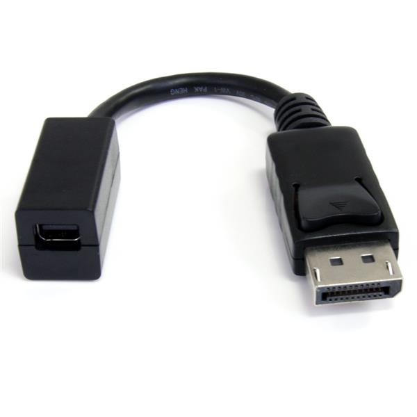 StarTech.com Adaptateur de câble vidéo 15 cm DiplayPort vers Mini DisplayPort  M/F - Adaptateur DisplayPort - DisplayPort (M) pour Mini DisplayPort (F) - 15.2 cm - moulé - pour P/N: SV231DPU, SV231DPUA