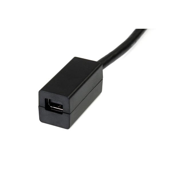 StarTech.com Adaptateur de câble vidéo 15 cm DiplayPort vers Mini DisplayPort  M/F - Adaptateur DisplayPort - DisplayPort (M) pour Mini DisplayPort (F) - 15.2 cm - moulé - pour P/N: SV231DPU, SV231DPUA