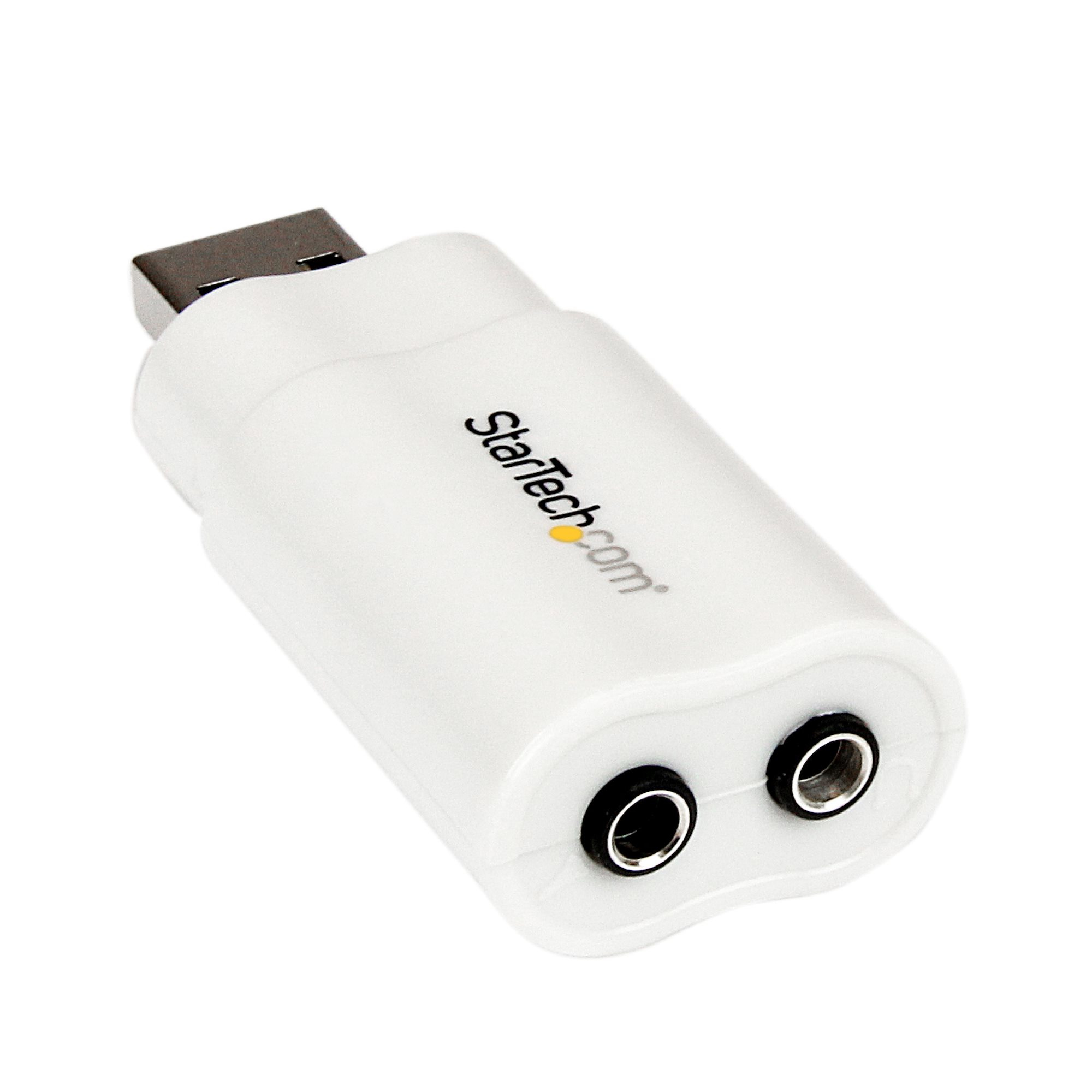 StarTech.com Carte son externe USB vers audio stéréo - Adaptateur audio stéréo - 1x USB A mâle - 2x 3,5 mm Mini-Jack femelle - Carte son - stéreo - USB 2.0 - pour P/N: MU15MMS, MU6MMS