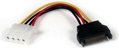 StarTech.com Cable adaptateur d'alimentation SATA 15 cm vers LP4 - F/M - Adaptateur secteur - alimentation SATA (M) pour alimentation interne 4 plots (F) - 15 cm - noir - pour P/N: 25S22M2NGFFR, HSB225S3R, S322M225R, SAT2M2NGFF25, SAT32MSAT257, SATSASBP42