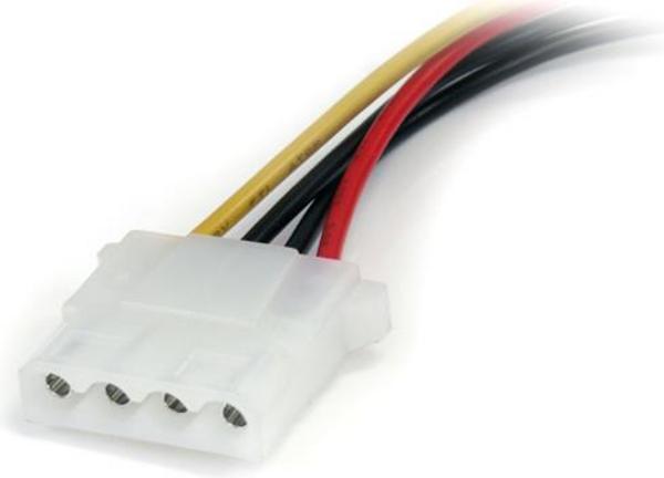 StarTech.com Cable adaptateur d'alimentation SATA 15 cm vers LP4 - F/M - Adaptateur secteur - alimentation SATA (M) pour alimentation interne 4 plots (F) - 15 cm - noir - pour P/N: 25S22M2NGFFR, HSB225S3R, S322M225R, SAT2M2NGFF25, SAT32MSAT257, SATSASBP42