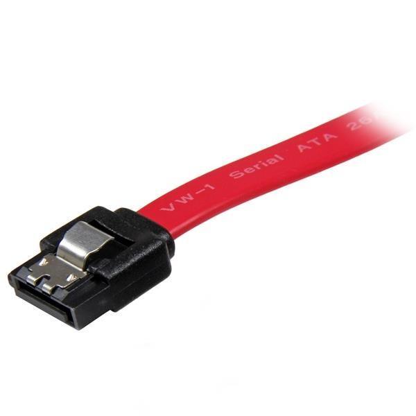 StarTech.com Câble SATA avec verrouillage de 20 cm - Câble SATA - Serial ATA 150/300/600 - SATA (R) pour SATA (R) - 20 cm - verrouillé - rouge - pour P/N: 10P6G-PCIE-SATA-CARD, 2P6G-PCIE-SATA-CARD, 4P6G-PCIE-SATA-CARD, 6P6G-PCIE-SATA-CARD