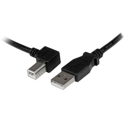 StarTech.com Câble USB 2.0 Type A vers USB Type B Coudé à Gauche Mâle / Mâle - Adaptateur pour imprimante 3 m Noir - Câble USB - USB type B (M) pour USB (M) - USB 2.0 - 3 m - connecteur à angle gauche - noir - pour P/N: ICUSB232D