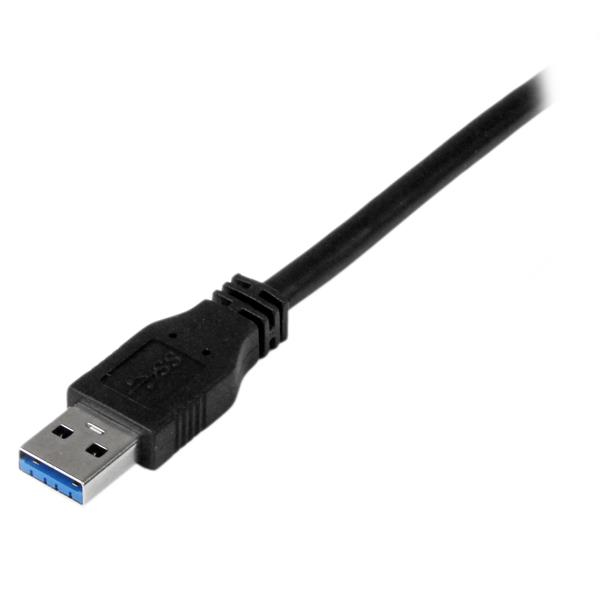 StarTech.com Câble certifié USB 3.0 A vers B de 2 m - Cordon USB3 SuperSpeed USB A vers USB B en noir - M/M - Câble USB - USB Type B (M) pour USB type A (M) - USB 3.0 - 2 m - moulé - noir - pour P/N: KITBXDOCKPEU, KITBXDOCKPNA, KITBXDOCKPUK, SV231HU34K6,