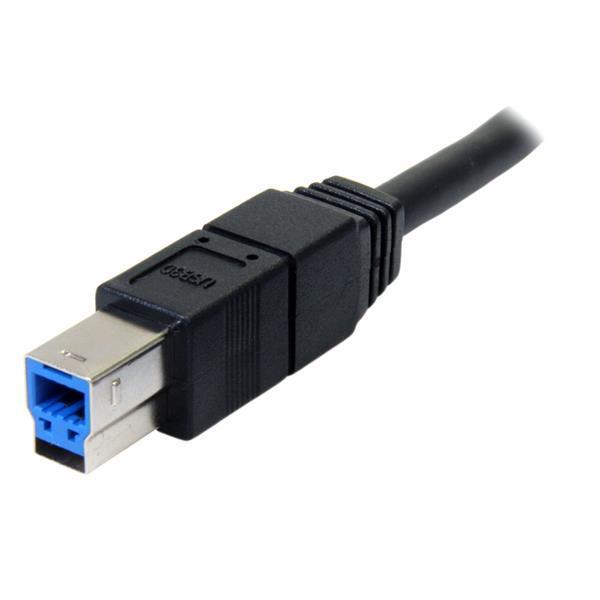StarTech.com Câble USB 3.0 SuperSpeed 3 m - Cordon USB 3.0 A vers B Mâle / Mâle - 3 mètres Noir - Câble USB - USB Type B (M) pour USB type A (M) - USB 3.0 - 3 m - moulé - noir