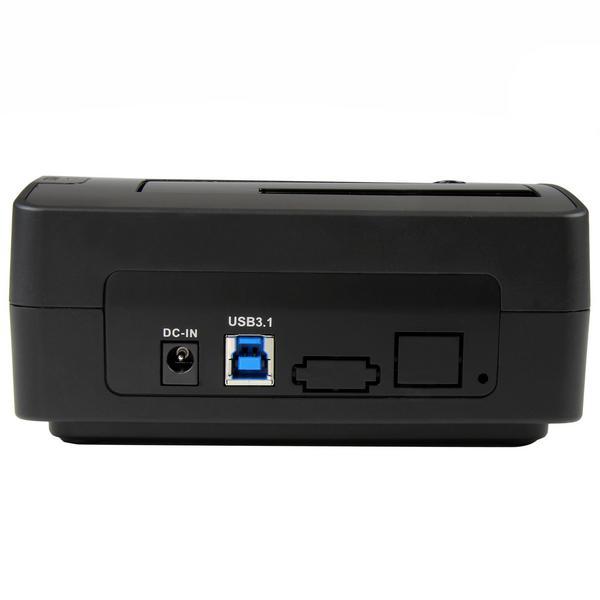 StarTech.com Station d'accueil USB 3.1 (10 Gb/s) pour disque dur SATA de 2,5" / 3,5" - Dock HDD / SSD avec UASP - Contrôleur de stockage - 2.5", 3.5" - USB 3.1 (Gen 2) - noir