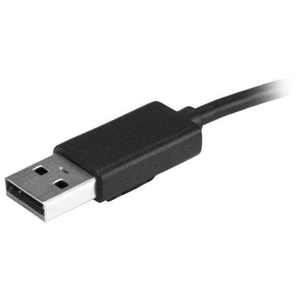 StarTech.com Hub USB 2.0 portable à 4 ports avec câble intégré - Concentrateur USB compact - Mini hub USB 2.0 - Concentrateur (hub) - 4 x USB 2.0 - de bureau