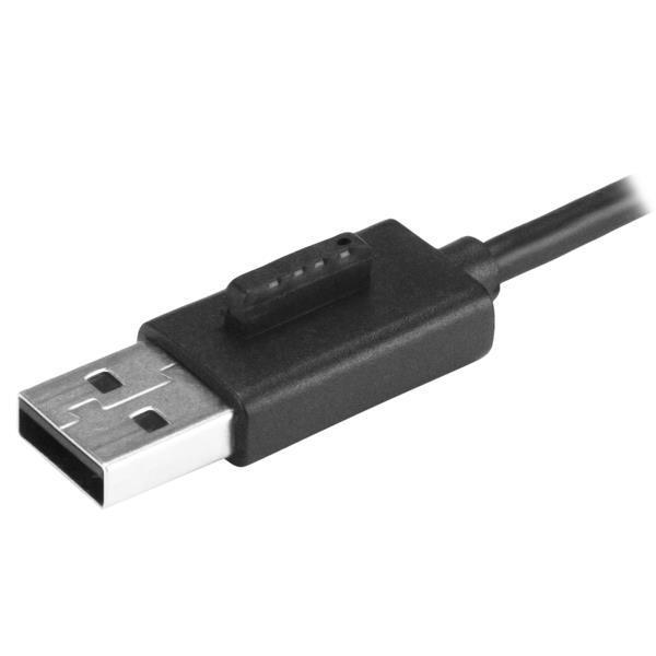 StarTech.com Hub USB 2.0 portable à 4 ports avec câble intégré - Concentrateur USB compact - Mini hub USB 2.0 - Concentrateur (hub) - 4 x USB 2.0 - de bureau