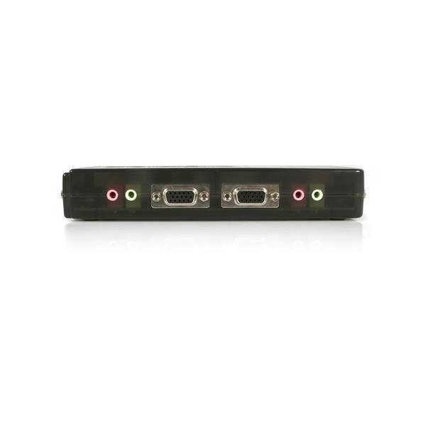 StarTech.com Switch KVM USB VGA à 4 ports avec câbles - Kit commutateur écran clavier souris - Noir - Commutateur écran-clavier-souris/audio - 4 x KVM / audio - 1 utilisateur local - de bureau