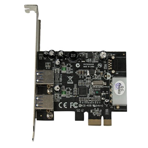 StarTech.com Carte Contrôleur PCI Express 2 Ports USB 3.0 SuperSpeed avec UASP - Adaptateur PCIe 2x USB 3.0 avec UASP - Alimentation LP4 - Adaptateur USB - PCIe - USB 3.0 x 2 - pour P/N: CFASTRWU3, S251SMU33EP, ST103008U2C, ST53004U1C, ST7300U3M, ST93007U